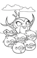 Angry Birds kleurplaat 21